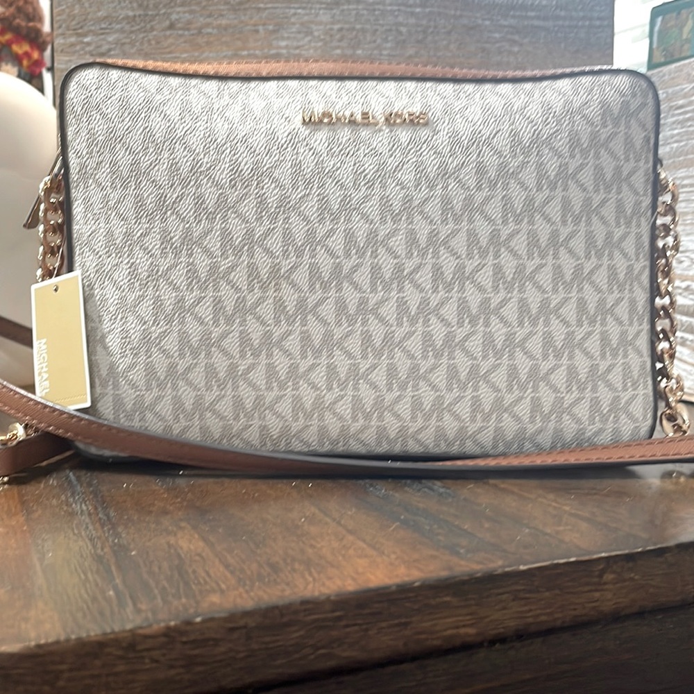 Michael Kors EW Crossbody Messenger Tan/Neutral